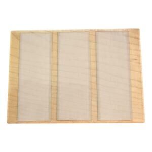 Hero Arts Three Rectangle Bkgd Blocks H2545 Rubber Stamp